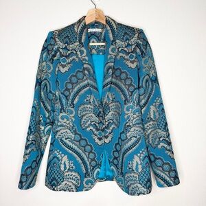 Alice + Olivia Brocade Tapestry Blazer Size 6